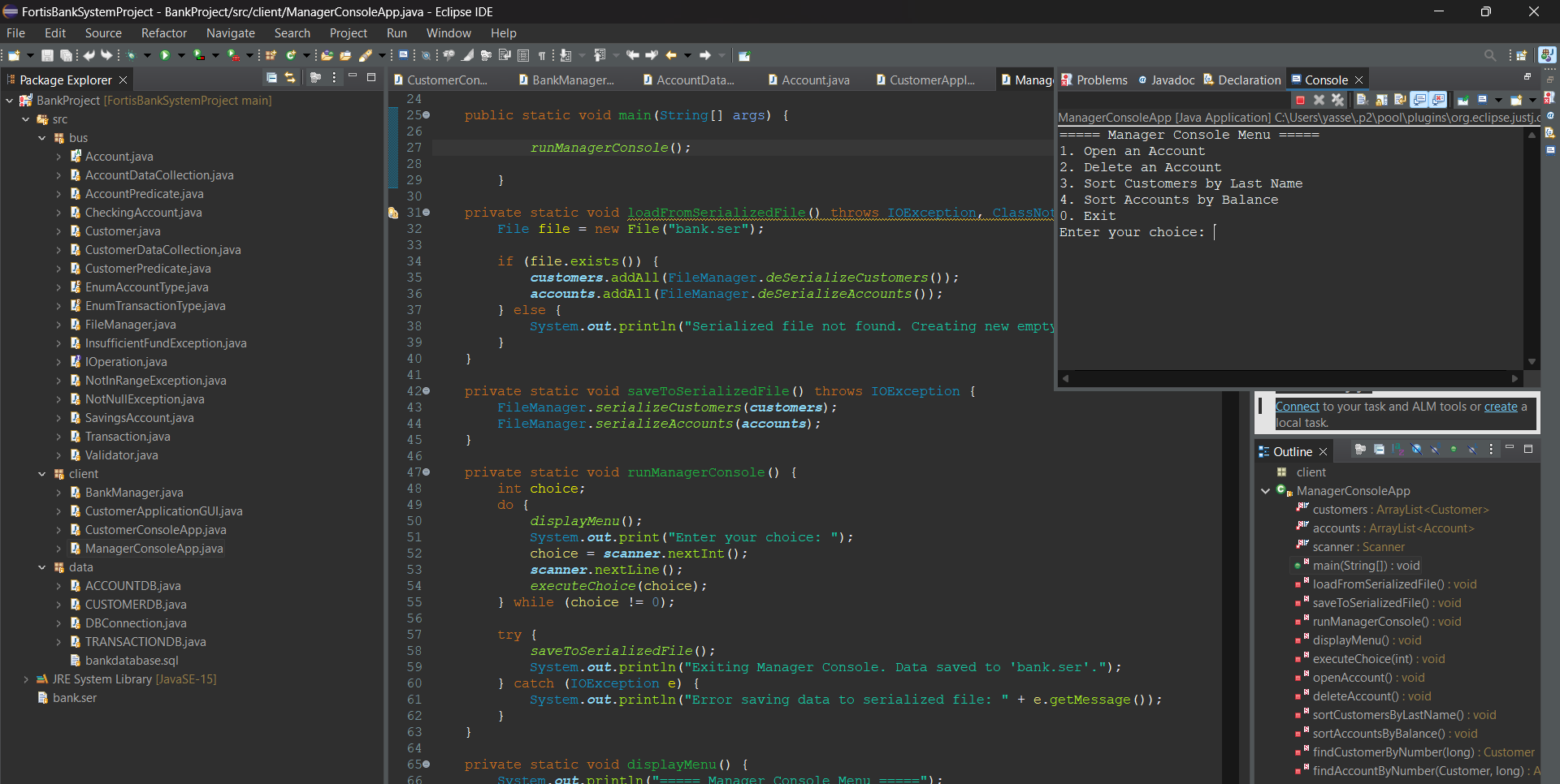 Bank System Screenshot 4